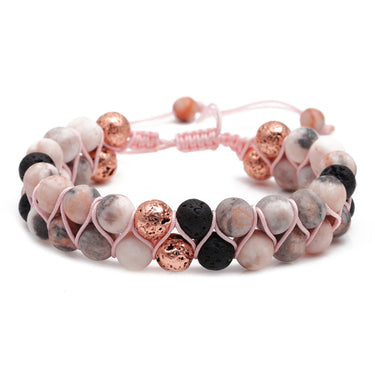 Handmade Rose Gold Beaded Bracelet