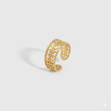 Gold Filigree Adjustable Ring