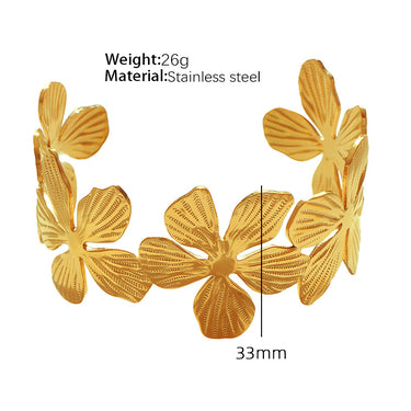 Gold Floral Bracelet