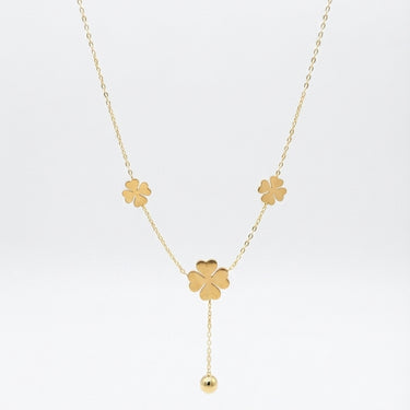 Gold Clover Pendant Necklace