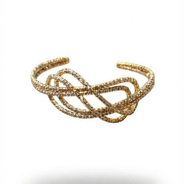 Gold Knot Cuff Bracelet