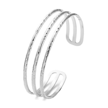 Silver Cuffed Bracelet