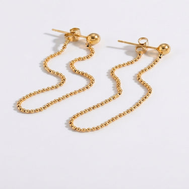 Gold Chain Drop Earrings