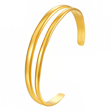 Elegant Gold Plated Cuff Bracelet