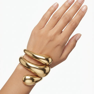 Sculptural gold Bracelet